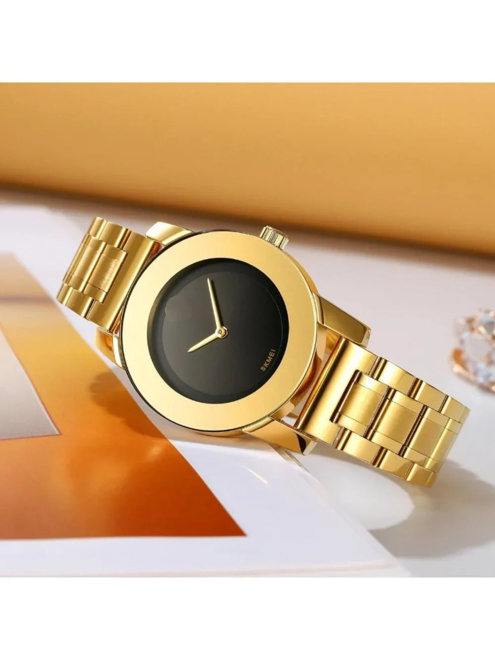Elegant Unisex Stainless Steel Waterproof Quartz Watch - Minimalist Luxury